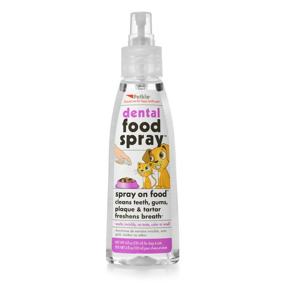 Petkin Dental Food Spray, 120 mL